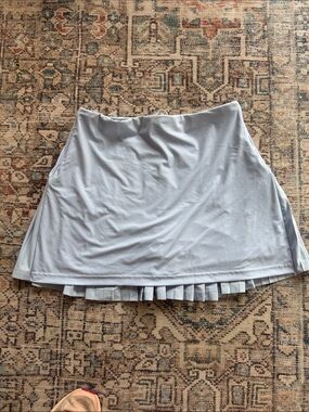 adidas Light Blue Athletic Skort with Pleated back